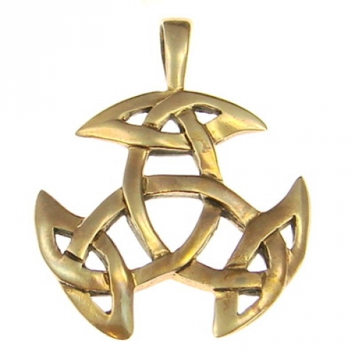 MEGALITH Bronzeanhnger keltischer Knoten gro