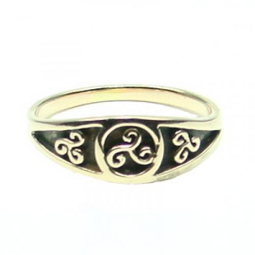 MEGALITH Bronzering Triskele - Ringgr��e: 60