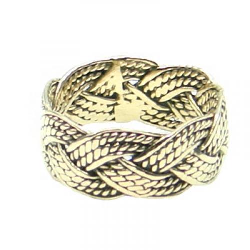 MEGALITH Bronzering geflochten - Ringgr��e: 62