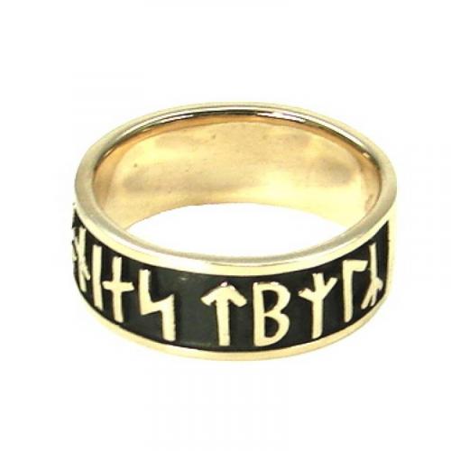 MEGALITH Bronzering Runen - Ringgr��e: 60