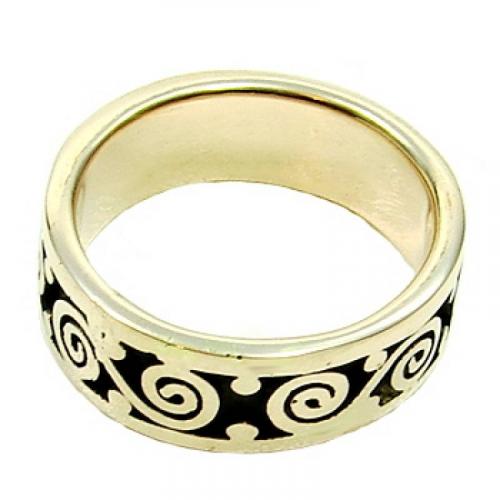 MEGALITH Bronzering Spiralen - Ringgre: 70