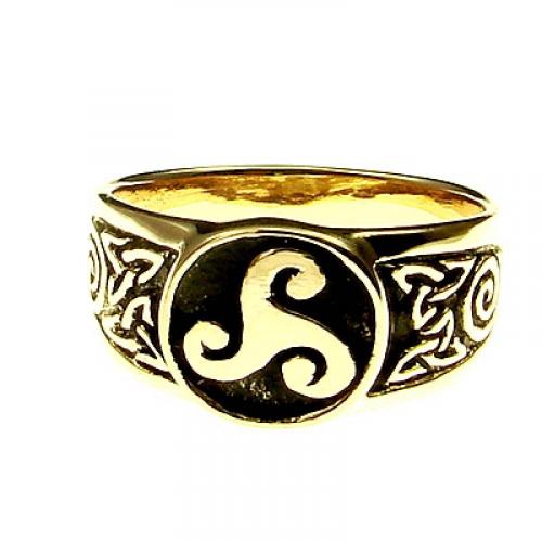 MEGALITH Bronzering keltische Triskele - Ringgre: 62