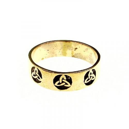 MEGALITH Bronzering 3 Triquettas - Ringgre: 74