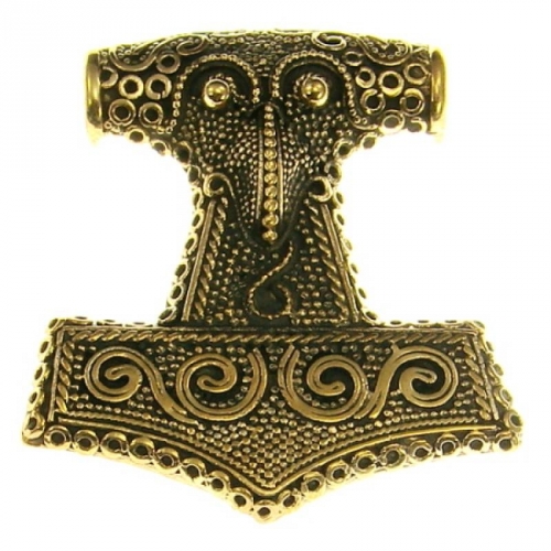 MEGALITH Bronzeanhnger Thorshammer gro