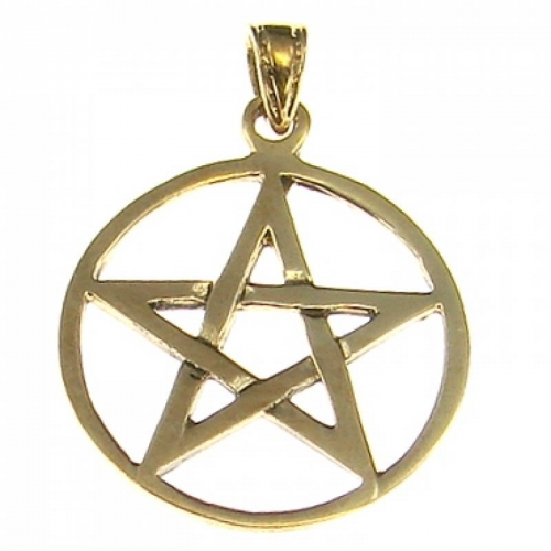 MEGALITH Bronzeanhnger Pentagramm
