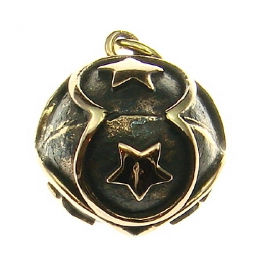 MEGALITH Bronzeanhnger Sternenkugel