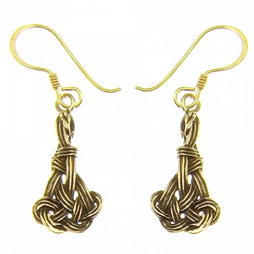 MEGALITH Bronze-Ohrhnger Knoten