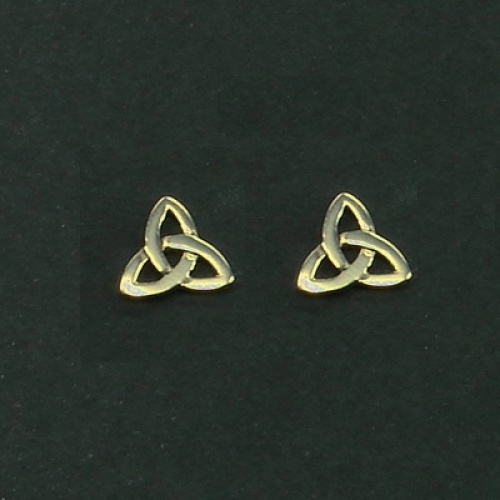 MEGALITH Bronze-Ohrstecker Triquetta