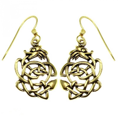 MEGALITH Bronze-Ohrhnger keltischer Drache