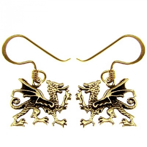 MEGALITH Bronze-Ohrhnger Drache