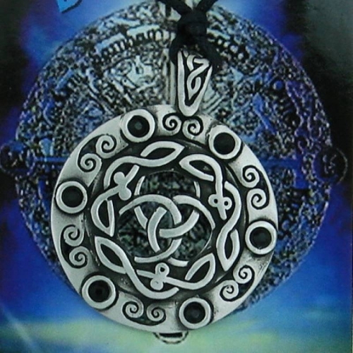 MEGALITH Zinnanhnger keltisch - Farbe: schwarz