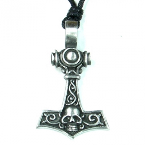 MEGALITH Thorshammer mit Totenkopf