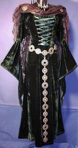 IMEX-MODEN Samtkleid mit Fledermausrmel - Farbe: grn - Gre: S