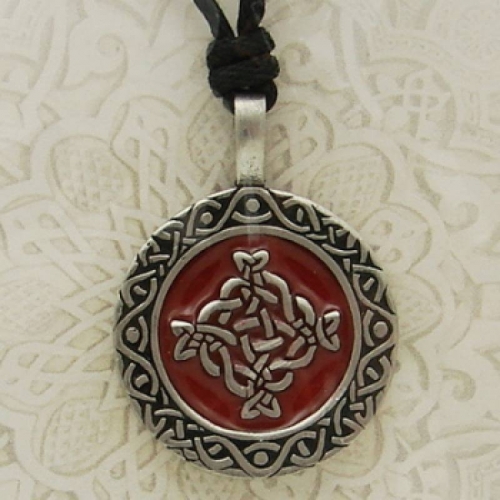 MEGALITH Zinnanh�nger keltisch - Farbe: rot