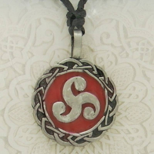 MEGALITH Zinnanhnger keltisch - Farbe: schwarz