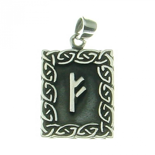 MEGALITH Silberanhnger Fehu