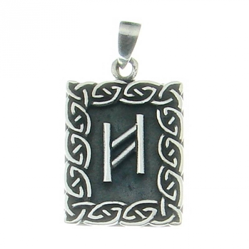 MEGALITH Silberanh�nger Hagalaz