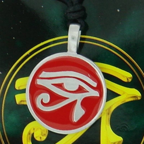 MEGALITH Zinnanhnger Auge des Horus - Farbe: rot
