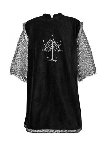 SUPREME REPLICAS Schwarzer Wappenrock mit Silberborte - Gr��e: L/XL