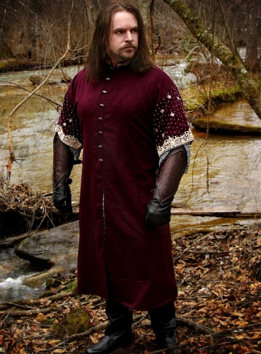 SUPREME REPLICAS Kurz�rmeliger Edel-Mantel weinrot - Gr��e: L/XL