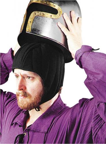 SUPREME REPLICAS Schwarze Stoffhaube wattiert - Gre: L