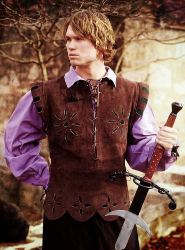 SUPREME REPLICAS Braunes Wildlederwams - Gr��e: XL