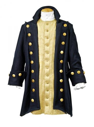 SUPREME REPLICAS Blauer Kapit�nsmantel - Gr��e: M