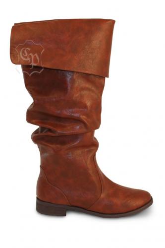 CP-SCHUHE Mittelalterschuh Pirat braun - Schuhgre: 47