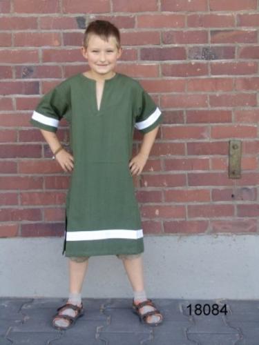 LEONARDO CARBONE Kurzarmtunika f�r Kinder - Gr��e: 9-12 Jahre - Farbe: dunkelbraun