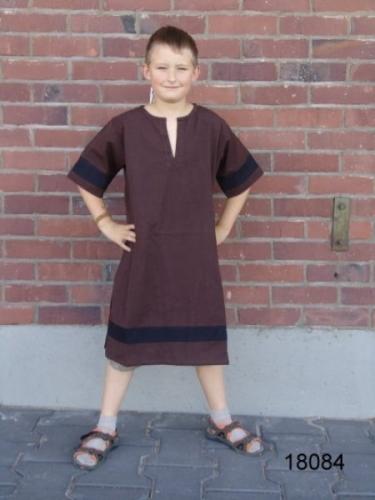 LEONARDO CARBONE Kurzarmtunika f�r Kinder - Gr��e: 6-9 Jahre - Farbe: dunkelbraun