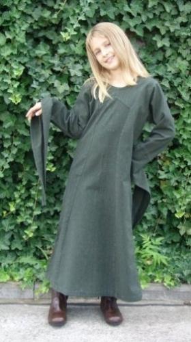 B�RES Mittelalterliches Kleid f�r M�dchen - Farbe: gr�n - Gr��e: 6-9 Jahre