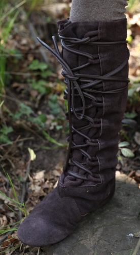 SUPREME REPLICAS Braune Lederstiefel mit Schn�rung - Schuhgr��e: 40