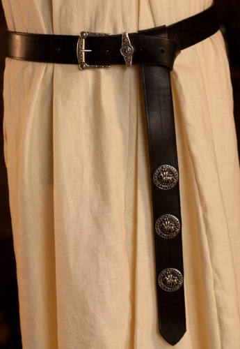 PERA PERIS Langgrtel Tempelritter 4cm - Farbe: schwarz