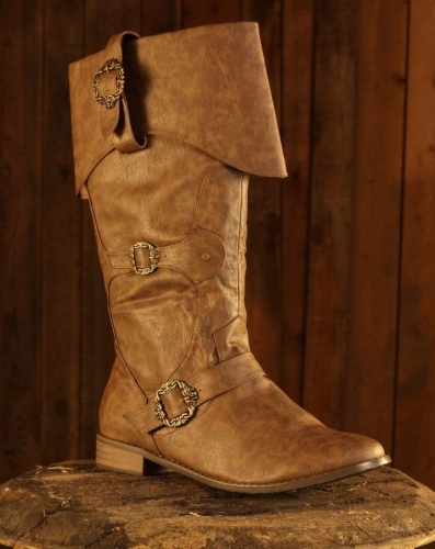 CP-SCHUHE Braune Piratenstiefel - Schuhgre: 43