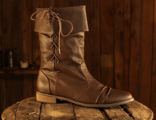 CP-SCHUHE Mittelalterstiefel Ruber braun - Schuhgre: 41