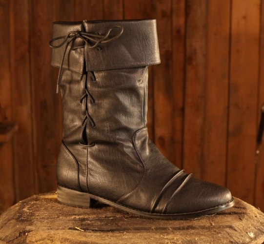 CP-SCHUHE Mittelalterstiefel Ruber schwarz - Schuhgre: 38