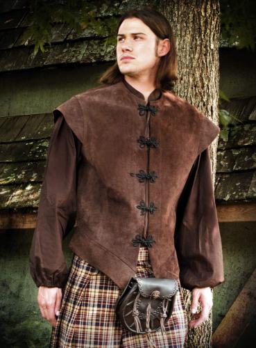 SUPREME REPLICAS Beige-blauer Kilt - Gre: XL