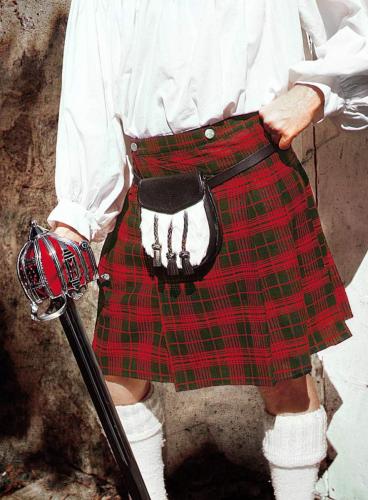 SUPREME REPLICAS Rot-grner Kilt - Gre: S