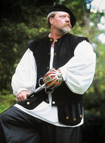 SUPREME REPLICAS Schottische Lederweste - Gre: S/M