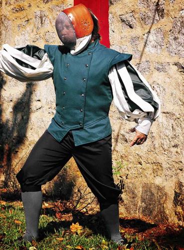 SUPREME REPLICAS Schwarze Fechthose - Gre: XXL