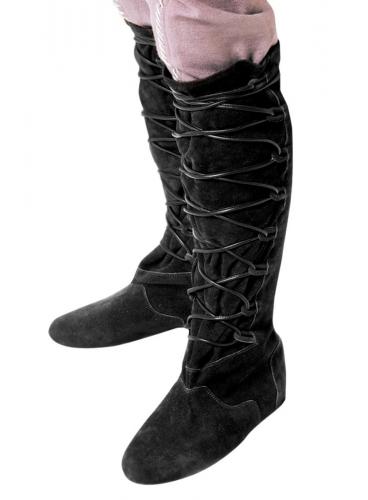 SUPREME REPLICAS Schwarze Lederstiefel mit Schnrung - Schuhgre: 41