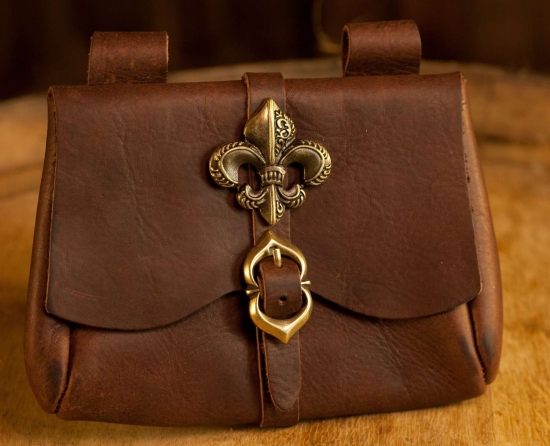 ERZFEINDCOM Mittelalterliche Grteltasche Franzsische Lilie