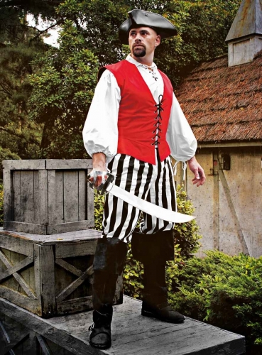 SUPREME REPLICAS Weite Seemannshose gestreift - Gre: L/XL