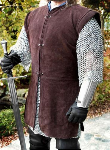 SUPREME REPLICAS Braunes Lederwams - Gr��e: S/M