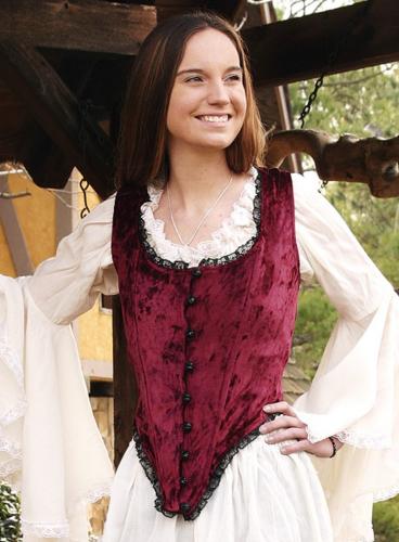 SUPREME REPLICAS Mieder burgund - Gre: L