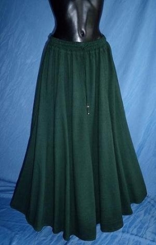 IMEX-MODEN Mittelalterrock im Leinen-Look - Farbe: grn - Gre: Einheitsgre
