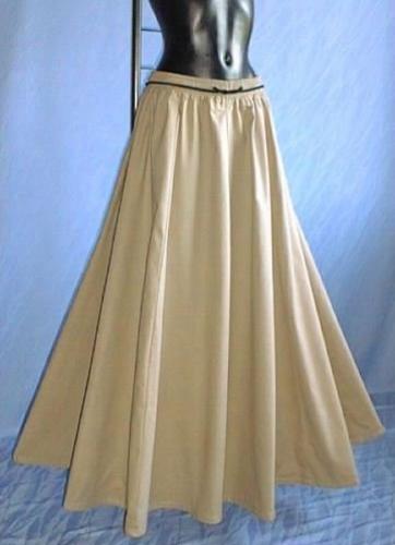 IMEX-MODEN Mittelalterrock im Leinen-Look - Gre: Einheitsgre - Farbe: hellbraun