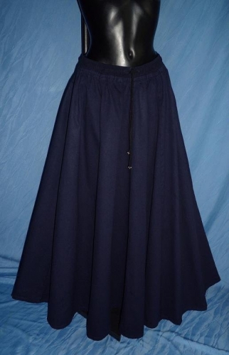 IMEX-MODEN Mittelalterrock im Leinen-Look - Farbe: dunkelblau - Gre: Einheitsgre