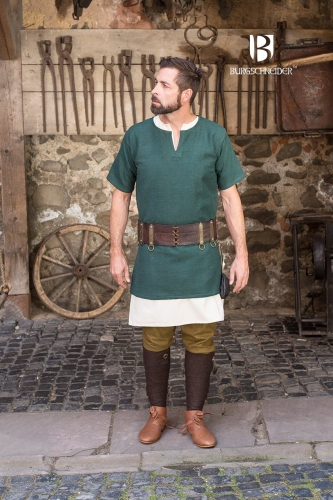 BURGSCHNEIDER Kurzarmtunika Aegir Grn - Gre: XL