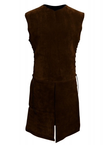 MASKWORLD Waffenrock aus braunem Leder